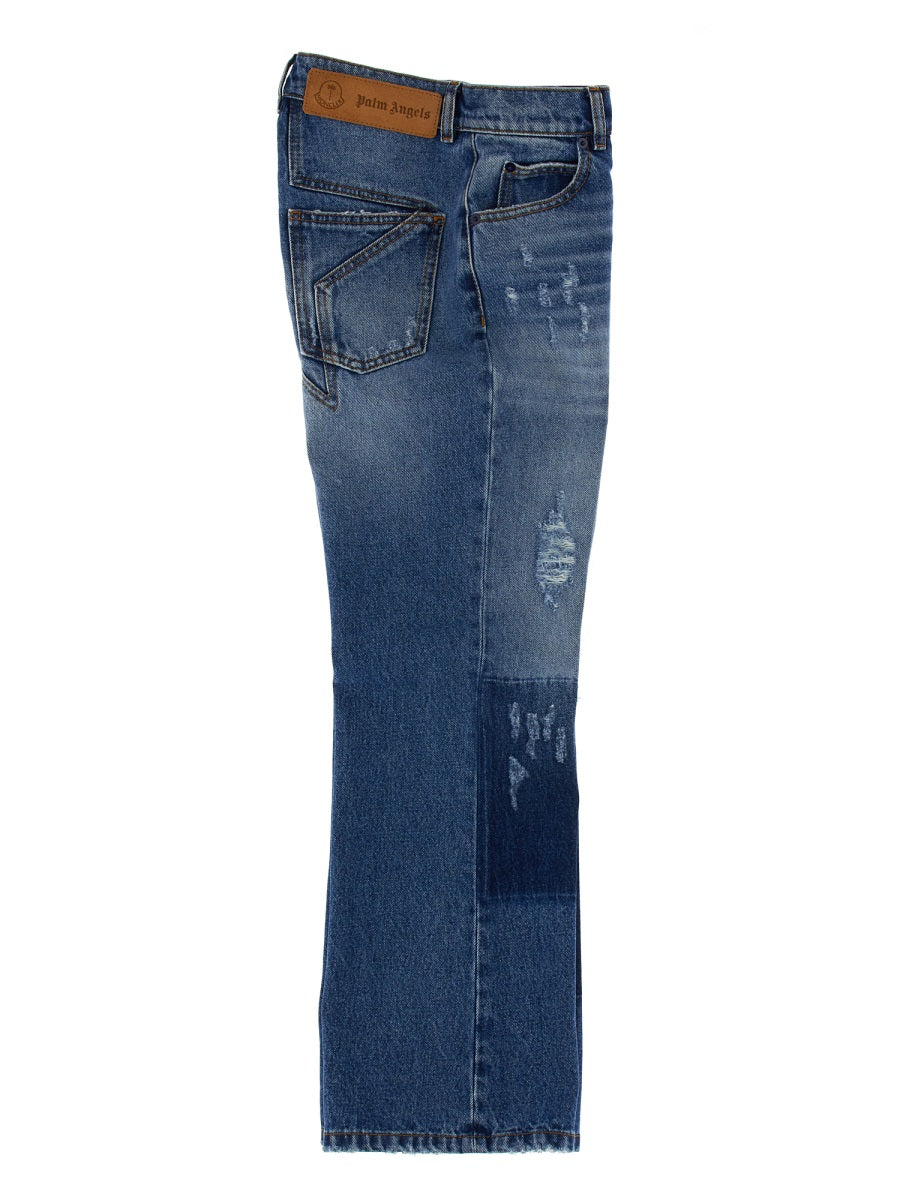 Moncler Genius Men Jeans With Star Inlays 8 Moncler Palm Angels