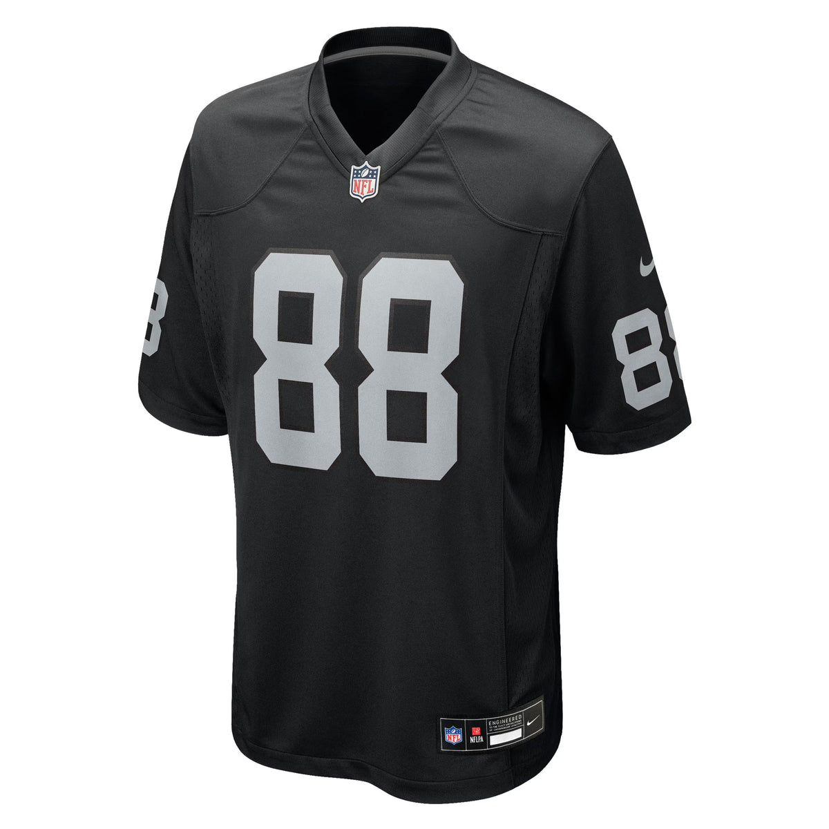 Las Vegas Raiders Justin Shorter Black Team Game Jersey