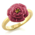 Gold White Metal Ring with No Stone