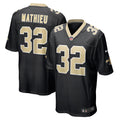 New Orleans Saints Tyrann Mathieu Black Game Jersey