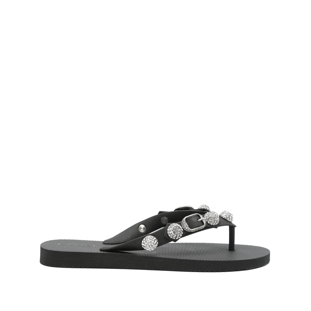 Balenciaga Black Flip-Flops & Slides Women