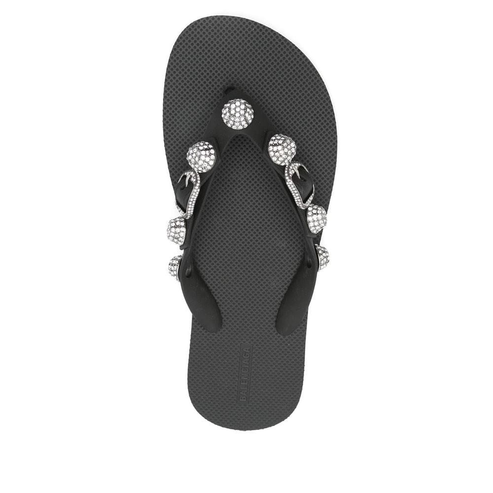 Balenciaga Black Flip-Flops & Slides Women