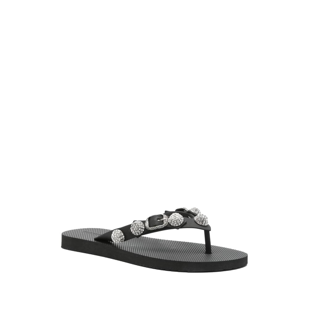 Balenciaga Black Flip-Flops & Slides Women