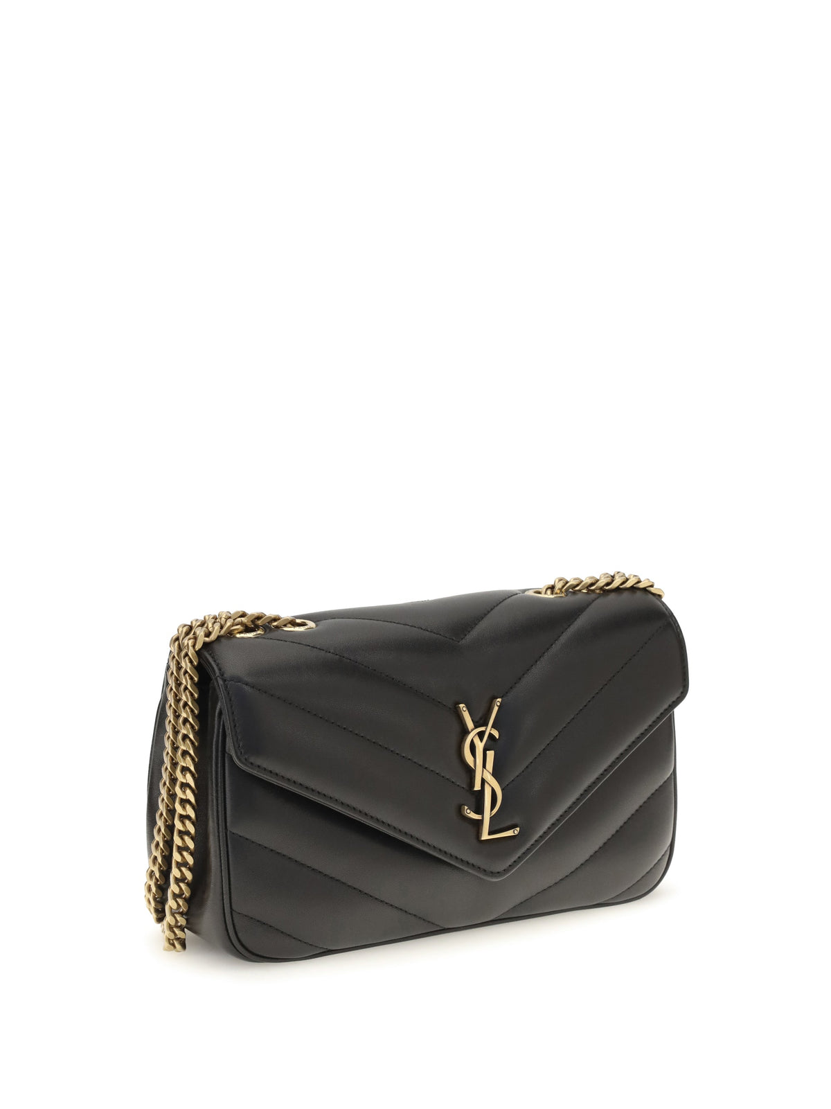 Saint Laurent Women Loulou Leather Crossbody Bag