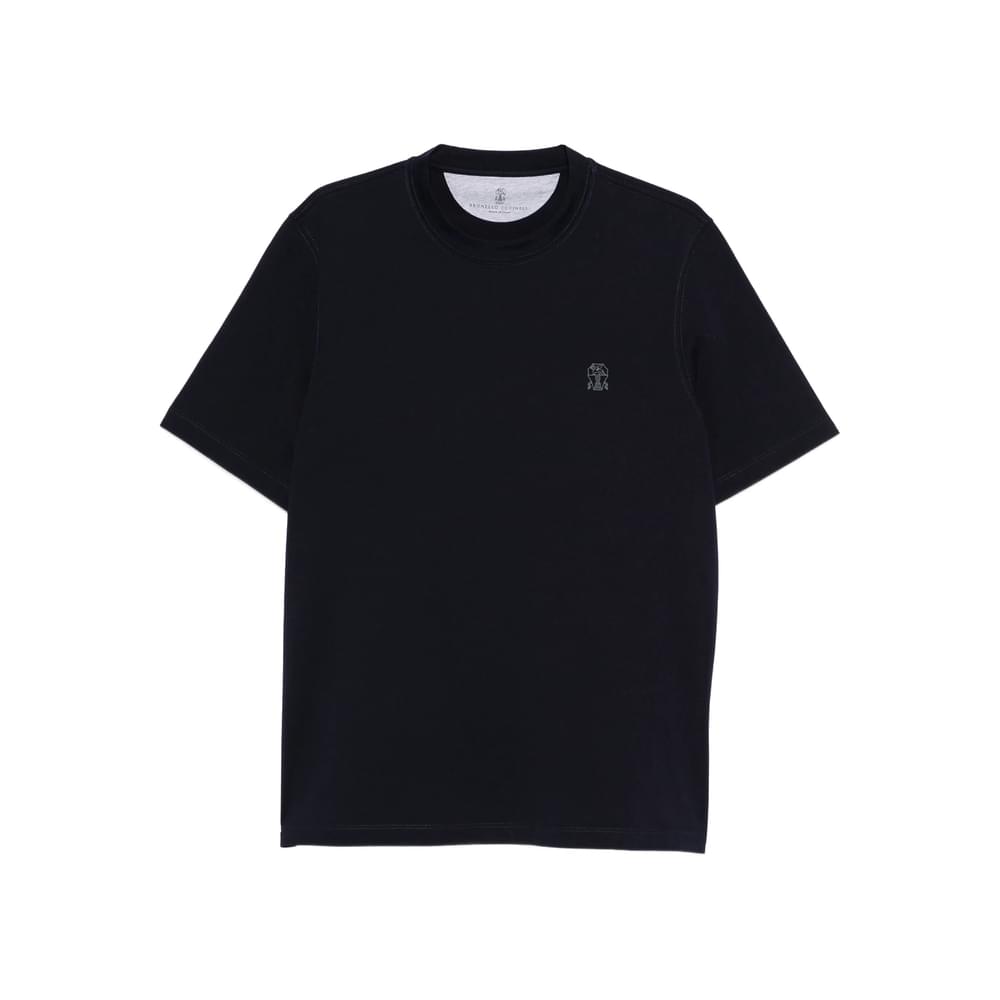 Brunello Cucinelli Blue T-Shirts & Vests - T-Shirts Men