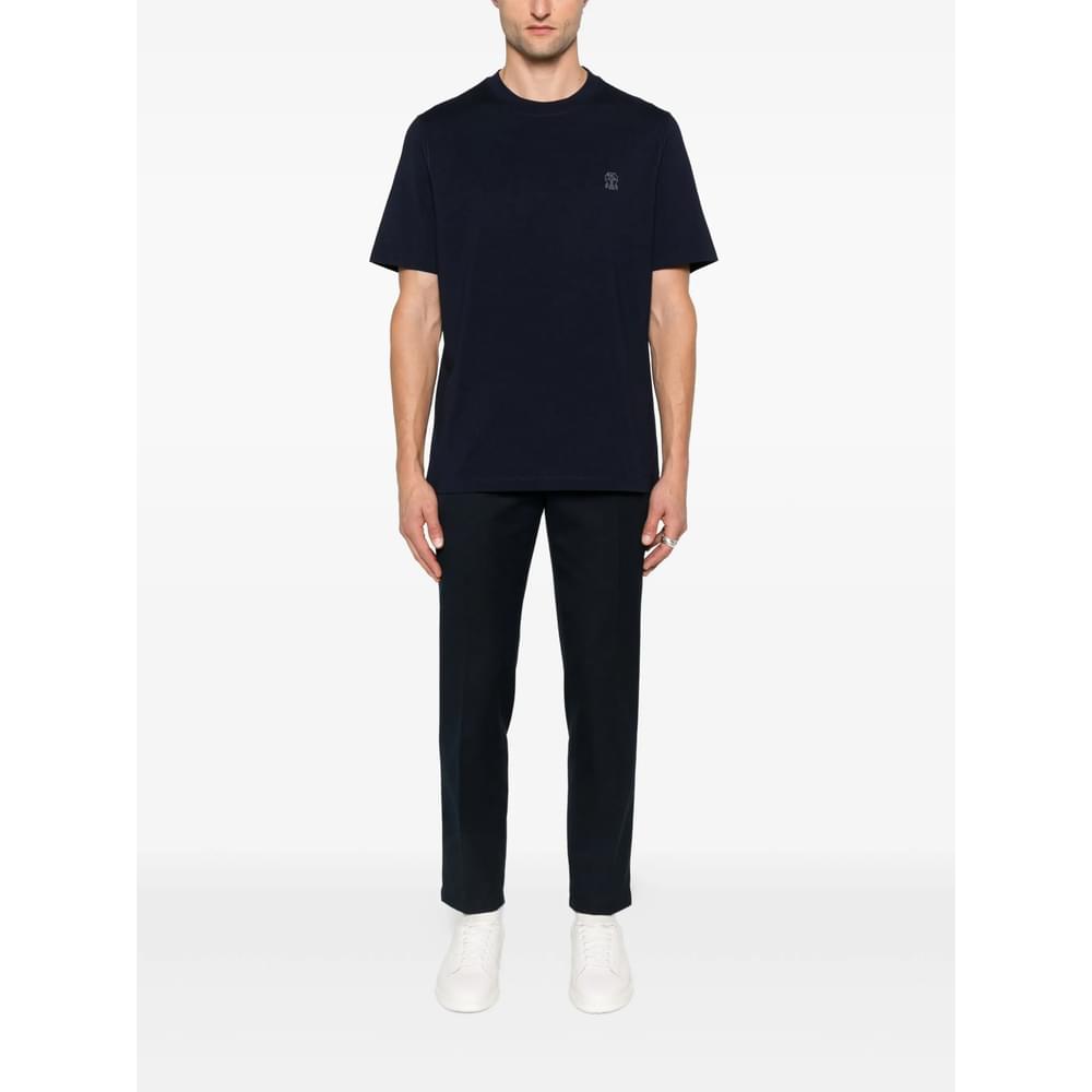 Brunello Cucinelli Blue T-Shirts & Vests - T-Shirts Men