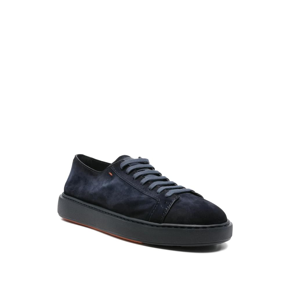 Santoni Blue Trainers - Low-Tops Men