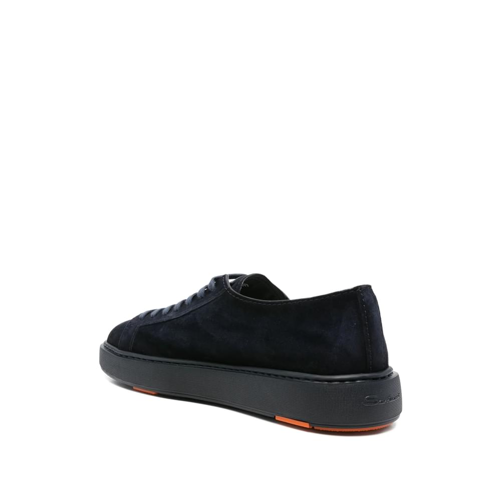 Santoni Blue Trainers - Low-Tops Men