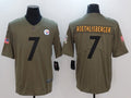 Men's Pittsburgh Steelers Ben Roethlisberger #7 Brown Alternate Game jersey