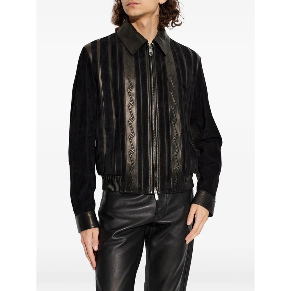 Versace Black Jackets - Leather Jackets Men