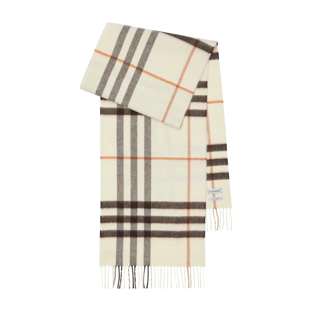 Burberry White Scarves Men