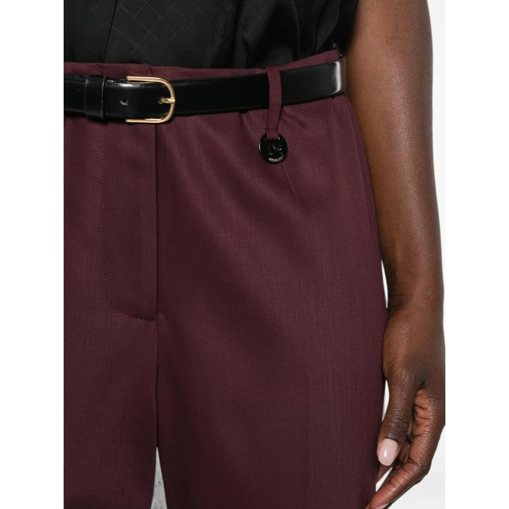 Burberry Red Trousers - Tailored Trousers Women