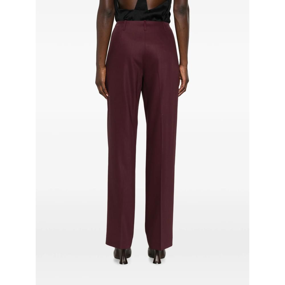Burberry Red Trousers - Tailored Trousers Women