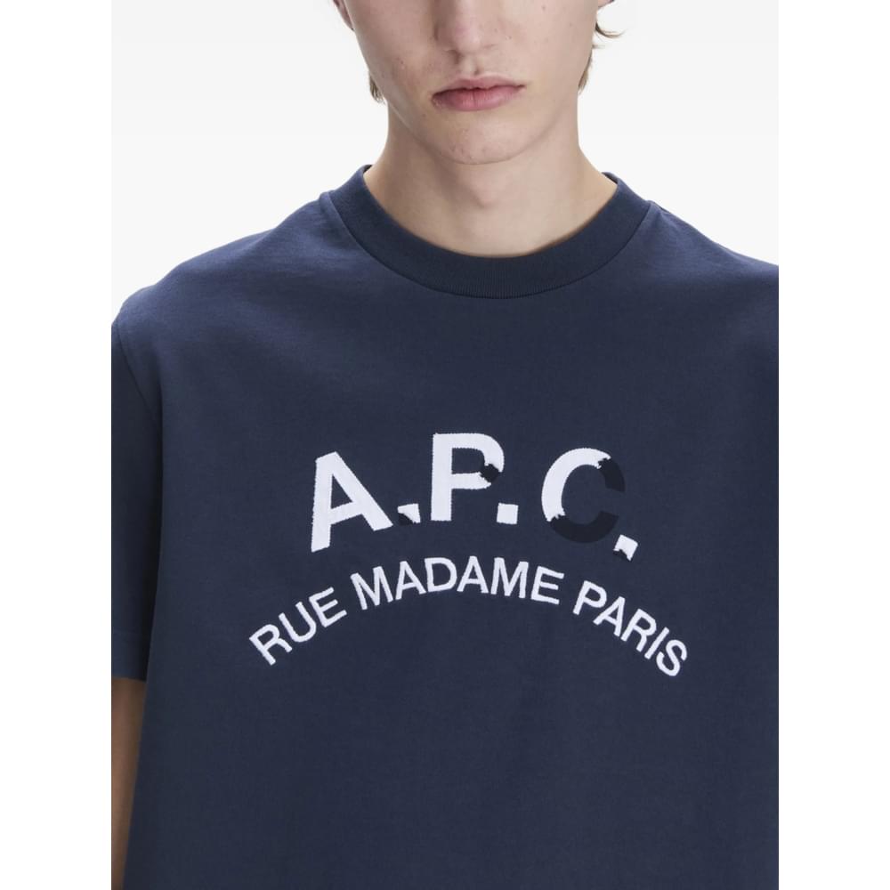 A.P.C. Blue T-Shirts & Vests - T-Shirts Men
