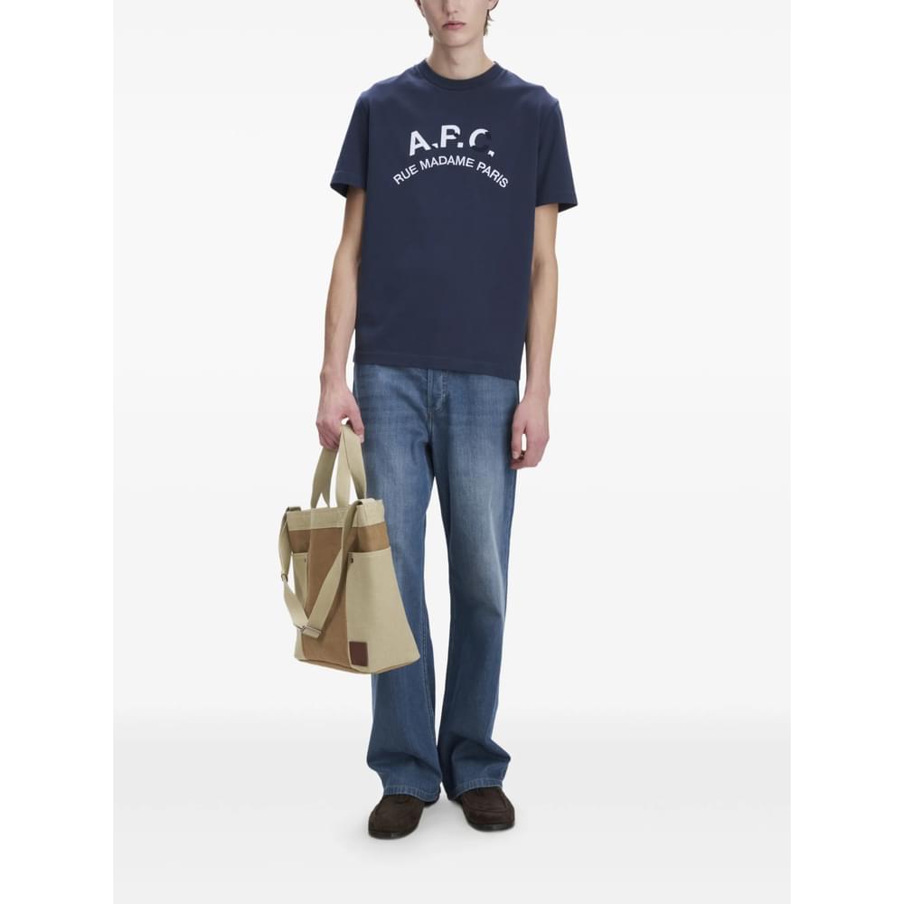 A.P.C. Blue T-Shirts & Vests - T-Shirts Men