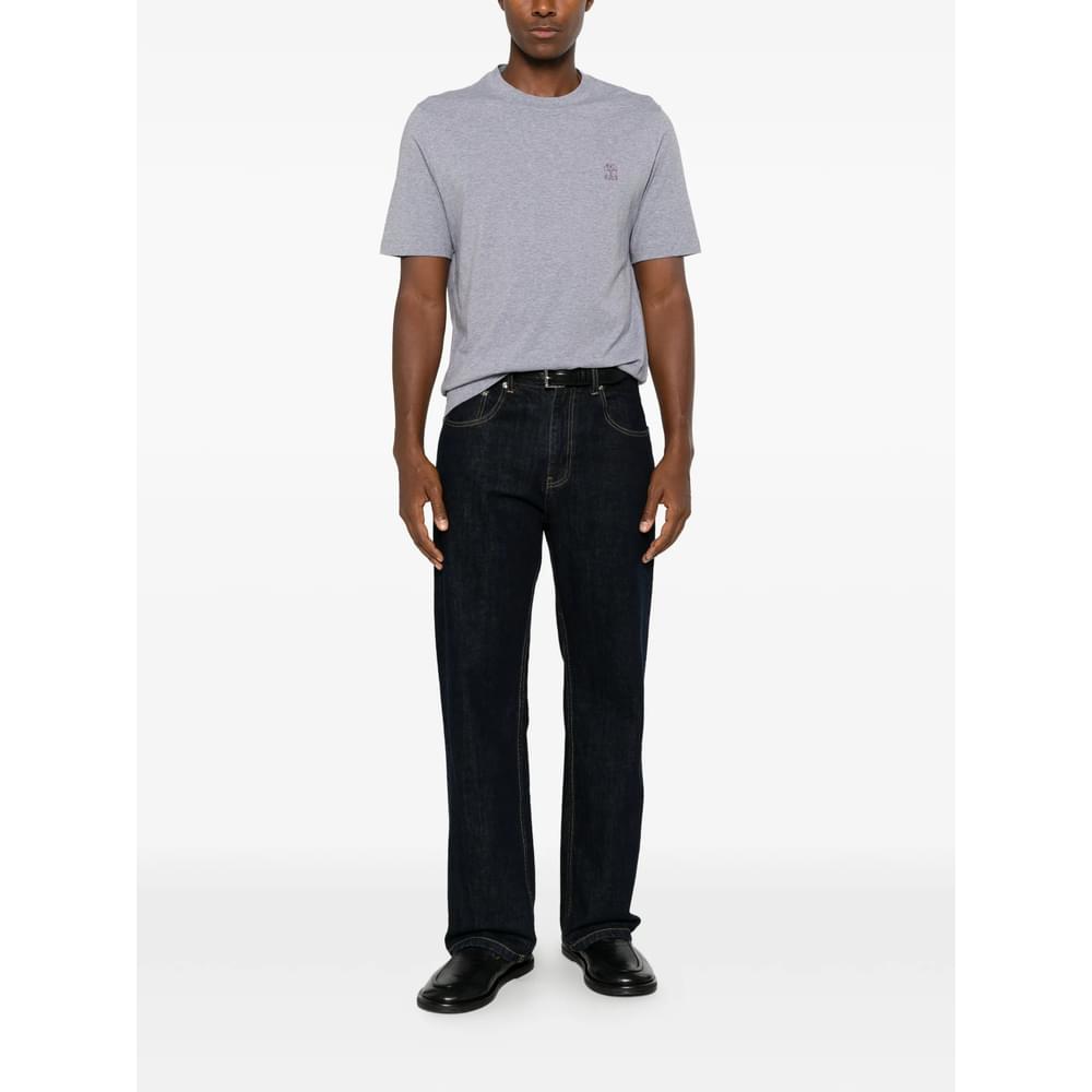 Brunello Cucinelli Grey T-Shirts & Vests - T-Shirts Men