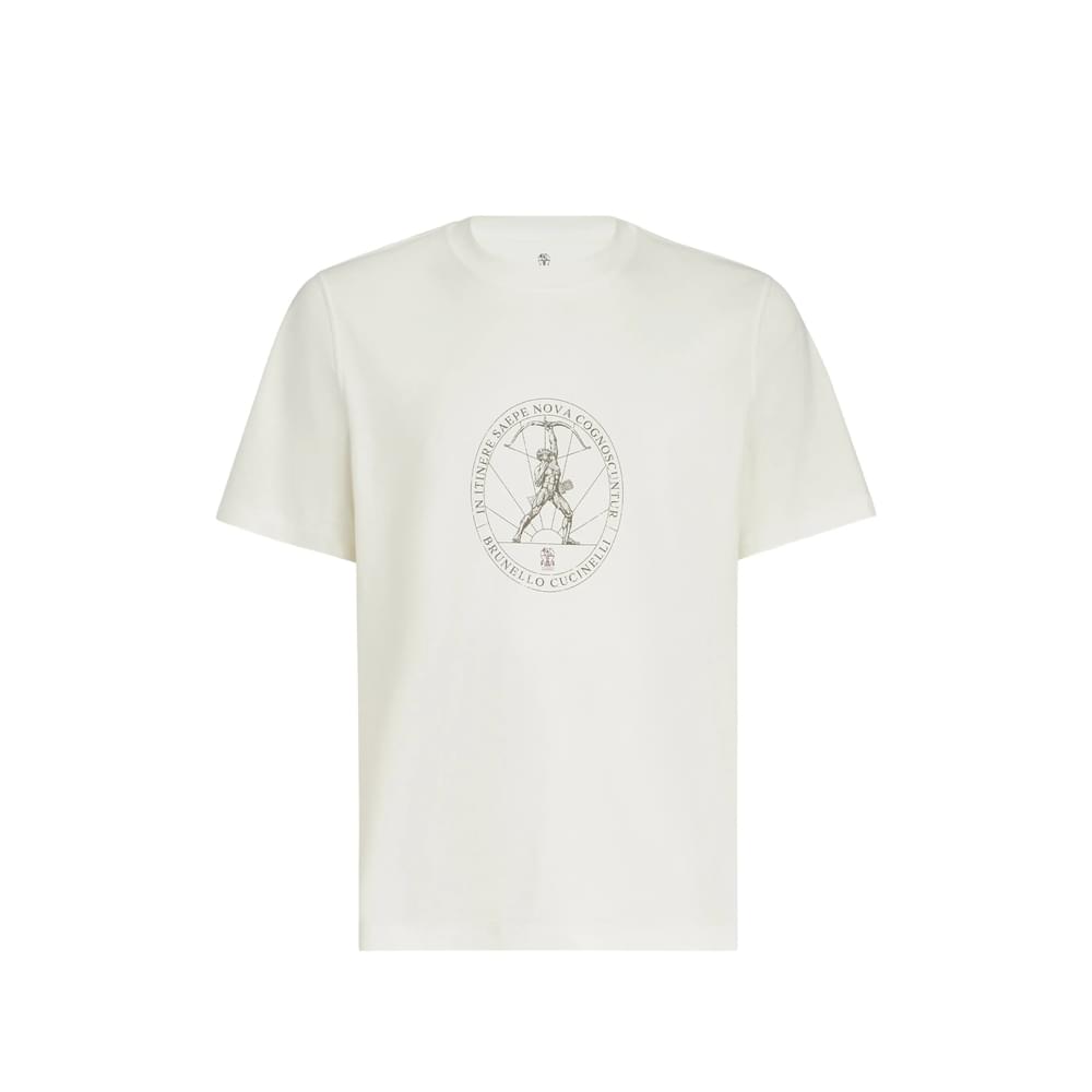 Brunello Cucinelli White T-Shirts & Vests - T-Shirts Men