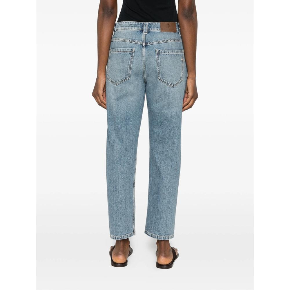 Brunello Cucinelli Blue Denim - Straight-Leg Jeans Women
