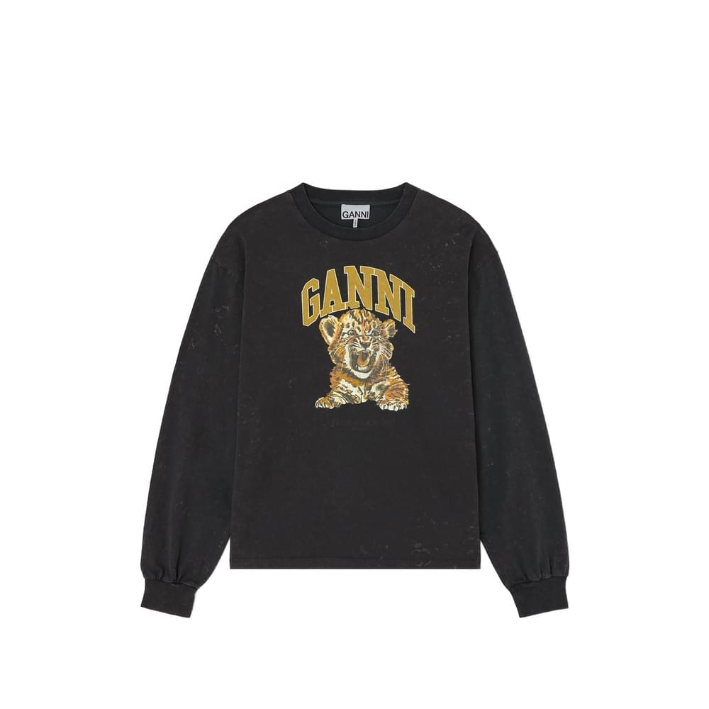 Ganni Black Tops - T-Shirts & Jerseys Women