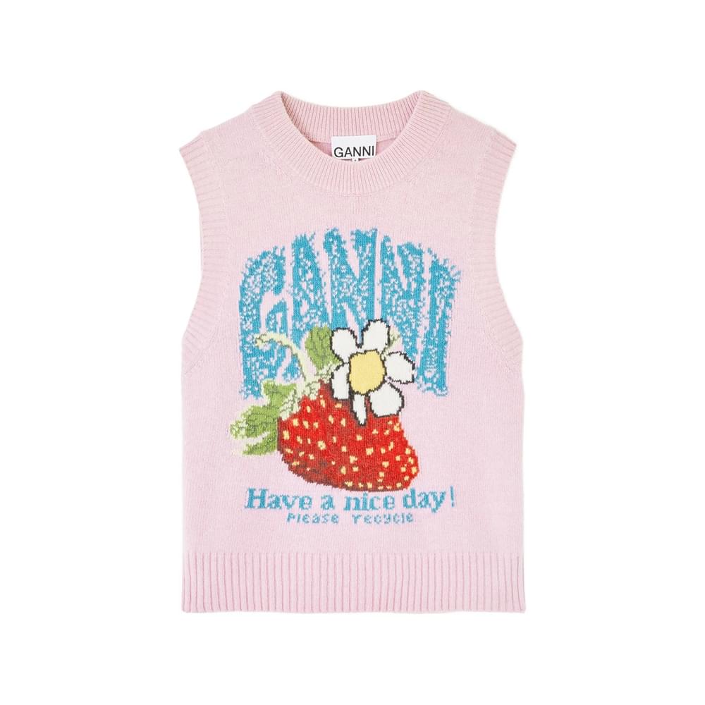 Ganni Pink Knitwear - Jumpers Women