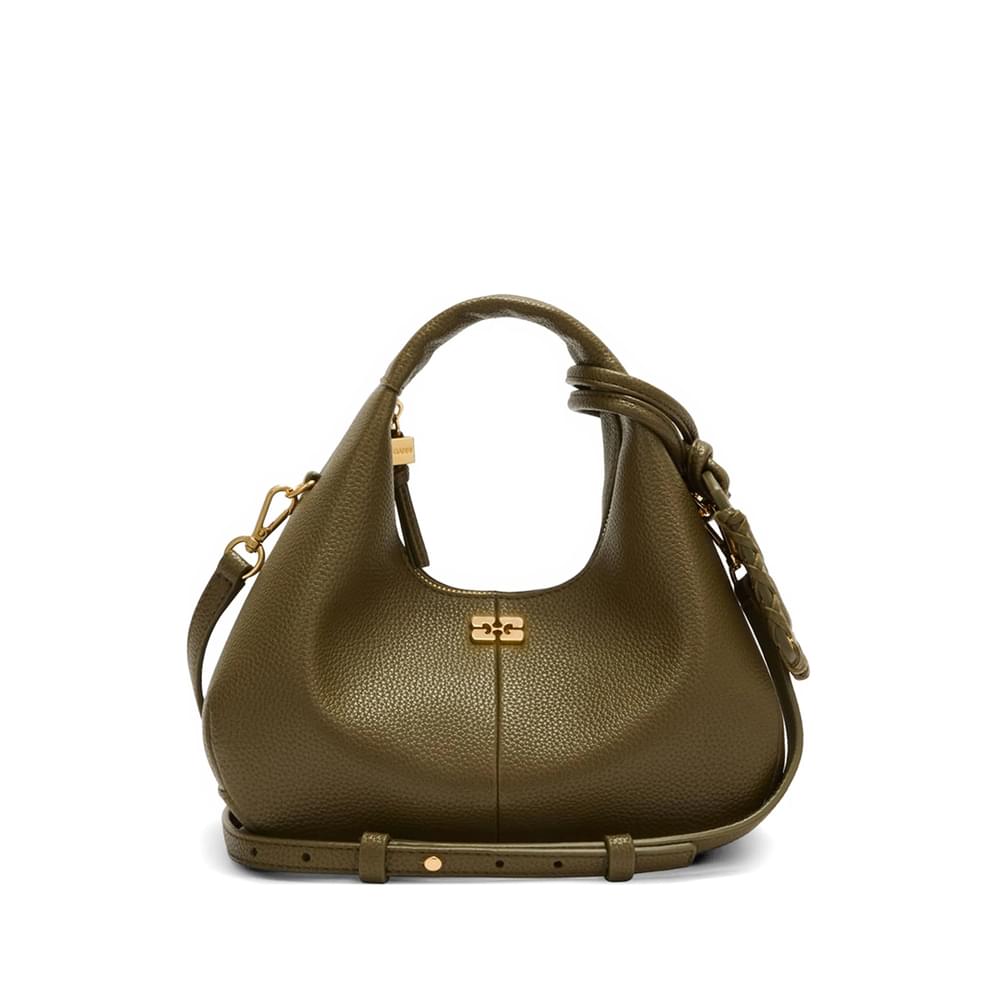 Ganni Green Tote Bags Women