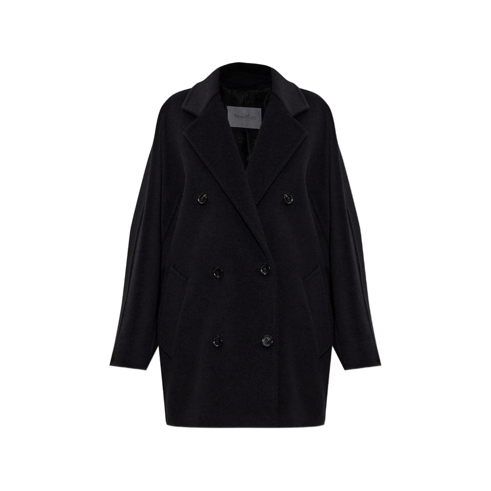 Max Mara Black Coats - Double Breasted & Peacoats Women