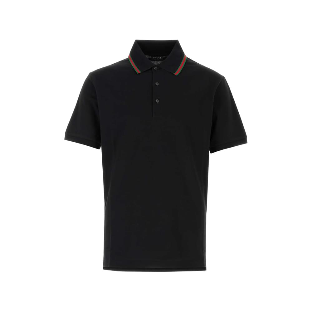 Gucci Black Polo Shirts Men