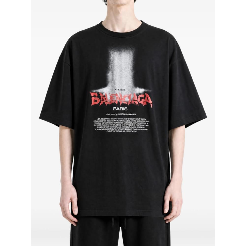 Balenciaga Black T-Shirts & Vests - T-Shirts Men