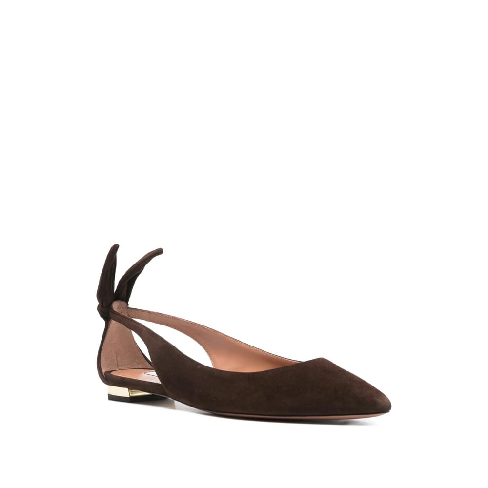 Aquazzura Brown Ballet Flats Women