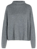 Lisa Yang 'Sandy' Graphite Cashmere Sweater Women