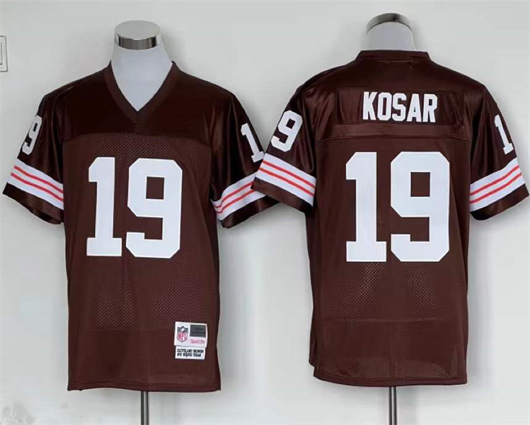 Men's Cleveland Browns Bernie Kosar Mitchell & Ness Brown Legacy Replica Player jersey