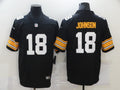 Men's Pittsburgh Steelers Diontae Johnson #18 Black Player Game jersey