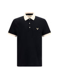 Valentino Men Polo With Contrast Trims