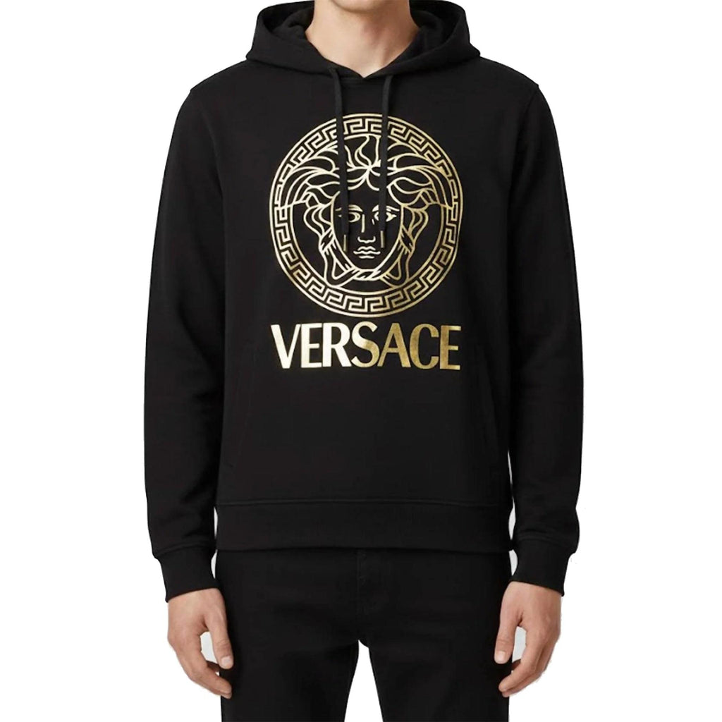 Versace Gold Medusa Logo Hoodie Men