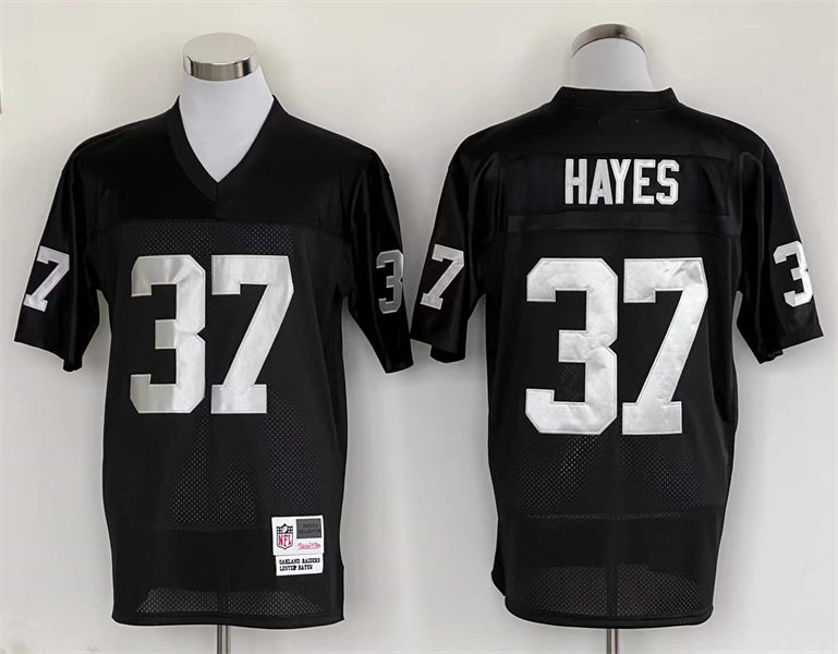 Men's Oakland Raiders Lester Hayes Mitchell & Ness Black Legacy Replica Jersey1