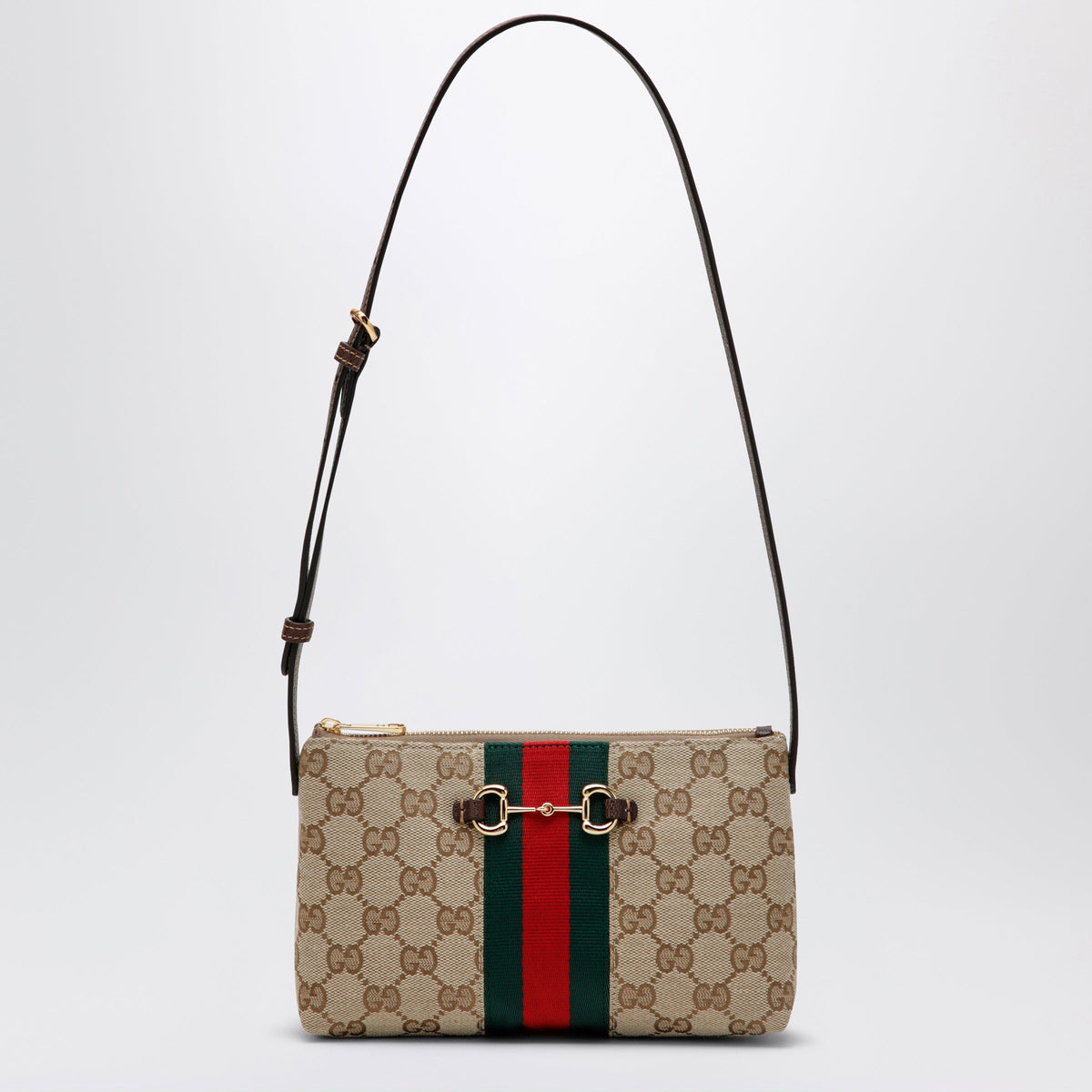 Gucci Gg Fabric Shoulder Bag In Sand Color Women