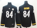 Men's Pittsburgh Steelers Antonio Brown #84 Black Game Player jersey