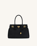Miley Belt Embellished Tote Bag - Black