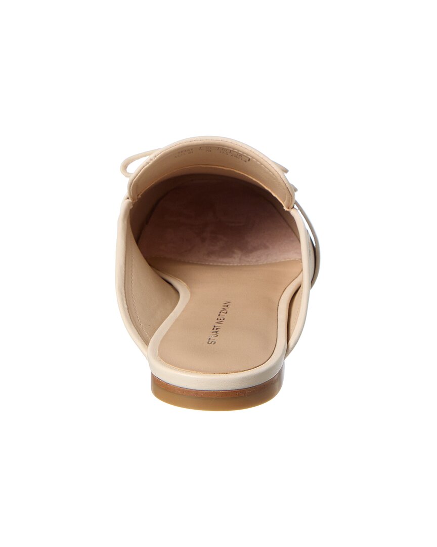 Stuart Weitzman Emma Bow Leather Mule