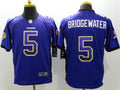Men's Minnesota Vikings Teddy Bridgewater #5 Purple Game jersey