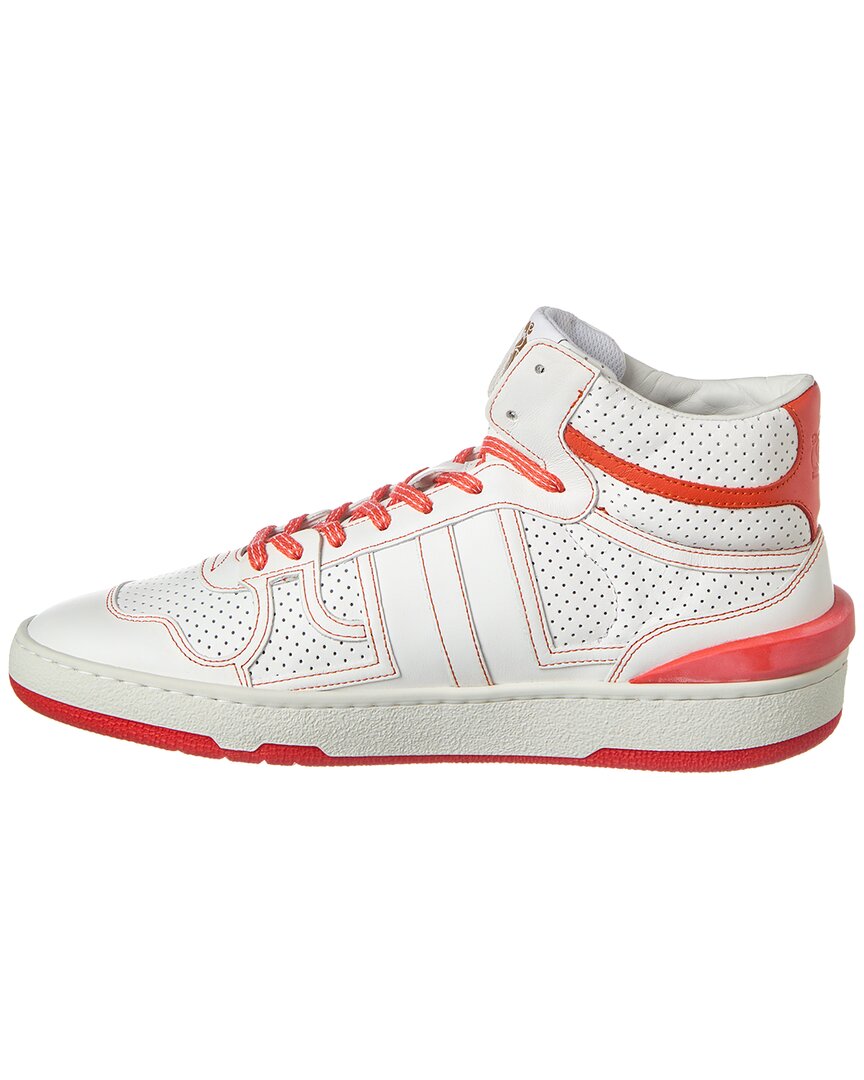 LANVIN Clay Leather High-Top Sneaker