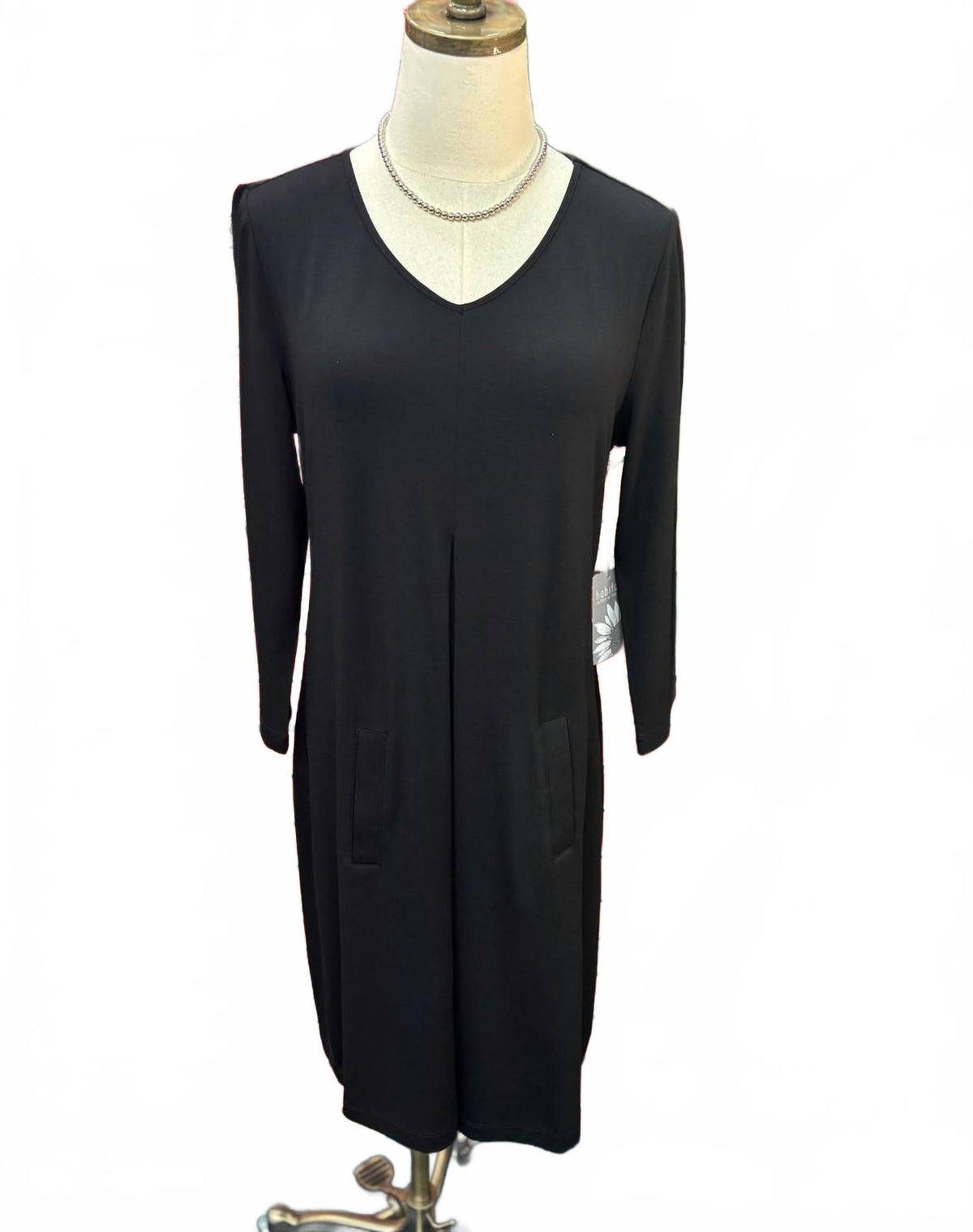 Women's Core Travel Wrinkle-Free Midi Dress In Black