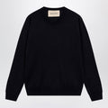 Valentino Navy Blue Wool Crewneck Sweater Men