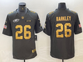 Men's Philadelphia Eagles Saquon Barkley #26 Black Player jersey