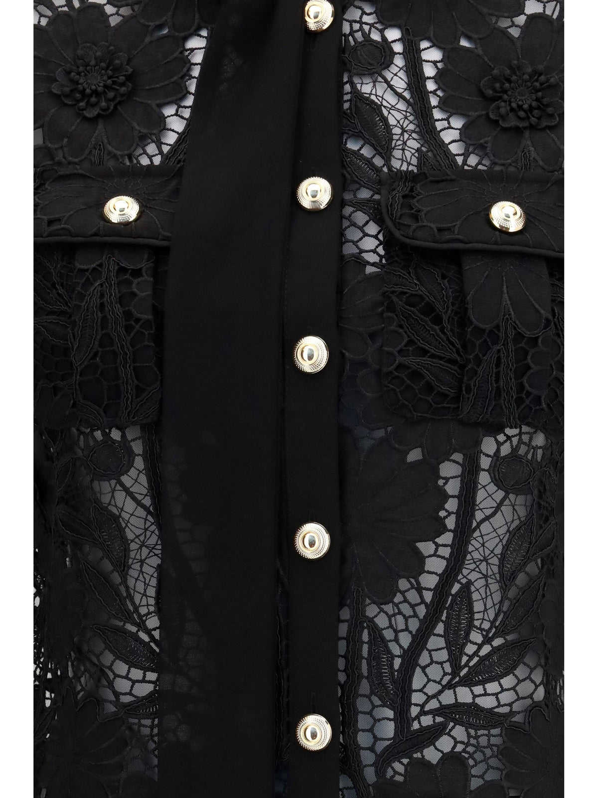 Self-Portrait Women Tie-Neck Top