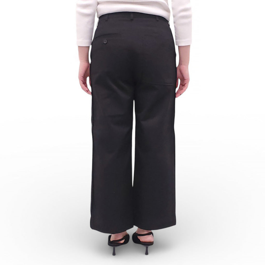 ACNE STUDIOS BLACK POCKET TROUSERS - SIZE 36