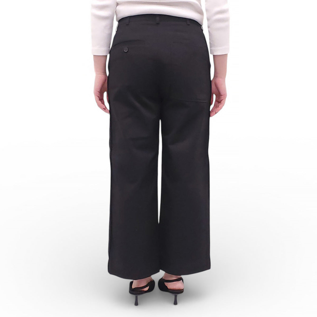 ACNE STUDIOS BLACK POCKET TROUSERS - SIZE 36