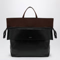 Loewe Large Switch Tote Bag In Black/Espresso Leather And Suede Men