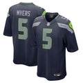 Seattle Seahawks Jason Myers College Navy Game Jersey