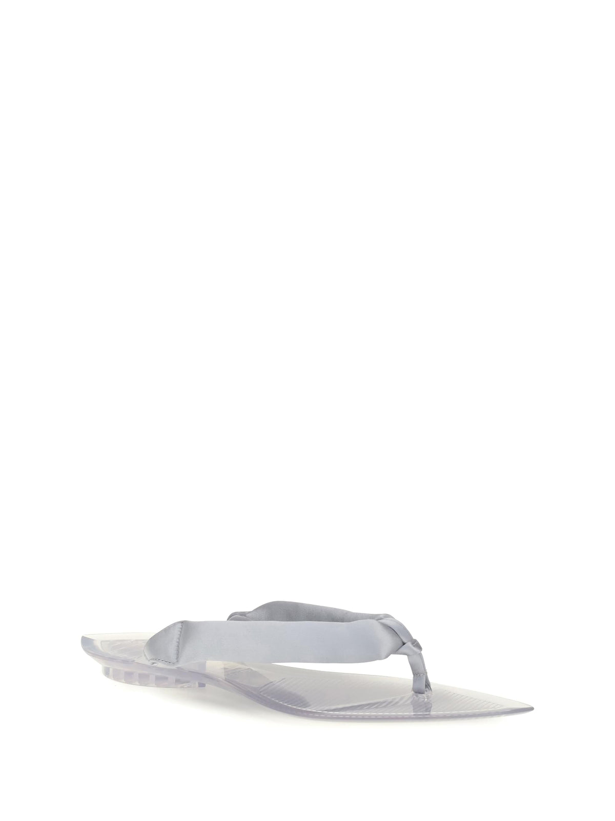 Alaïa Women Satin Flip-Flop Sandals